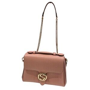 Gucci Interlocking Shoulder Bag Pink